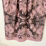 Peruvian Connection 100% Silk Elegant Marble Swirl Sheath Midi Dress Size 8 Photo 4