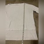 We The Free Oversized Waffle Knit Long Sleeve Womens S White Boho Thermal Photo 3