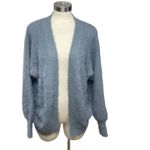 PINCH Fuzzy Knit Open Front Cardigan Sweater – Women's Small/Medium Blue Photo 1