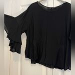 ZARA  black flowy blouse size small Photo 1