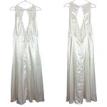 Victoria's Secret Vintage Victoria’s Secret Gold Label Ivory Satin Lace Long Nightgown Size Large Photo 1