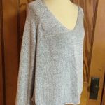 H & M basic blue v neck slouchy sweater Photo 9