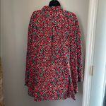 Old Navy  Floral Button Down Shirt - Red and Black Photo 3