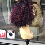 Short spiral curly bob Lacefront wig 2020 purple Photo 5