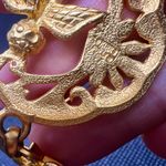 Kirk’s Folly Kirks Folly Gold Plated AB Rhinestones Cherubs Angels Crystal Clip On Earrings  Photo 6