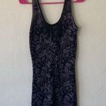 Free People black gray sleeveless print jacquard bodycon dress Photo 1