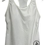 Volcom  Simply Core Racerback Tankini Top Size XL White Swim UPF 50 Surf Photo 0