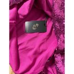 Sincerely Jules New Women’s  Sequined Ruched Mini Skirt Dark Pink size Medium Photo 4