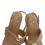 Kate Spade  Kendra Leather tong sandals Light Fawn Sz 9 Minimalist Chic Quiet Lux Photo 3