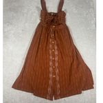 Free People Brown / Burnt Orange Cotton Cutout Caldasi Midi Dress Size Xs Photo 3