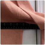 Seven7  New Peach Waffle Long Sleeve Crew Neck Top Plus Size 1X Photo 4