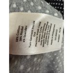 Talbots  Petite Polka Dot Maxi Skirt Black White Pull On Cotton Small Petite Photo 5