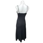 ZARA Women's Black Ribbed Knit Sleeveless Shaping Cami A Line Midi Dress Size S Photo 1