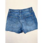 Madewell Denim Shorts Size 30 Medium Blue Curvy High Rise Frayed Distressed Photo 1