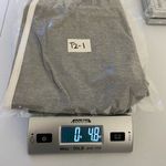 Adidas  women’s gray white double stripe‎ stretch cotton leggings shorts medium Photo 6