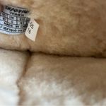 BEARPAW Brown Leather Pull On Sheerling Boots Size 10 Photo 3