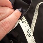 Bardot  | Black Satin One Shoulder Ruffle Sleeve Mini Cocktail Dress LBD | Size 6 Photo 10