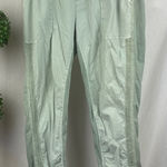 XCVI  Pale Green Casual Cropped Utility Pants L Photo 0