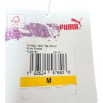 Puma Womens Athletic Sporty Short Sleeve Purple Logo Crop Top Size M Photo 13