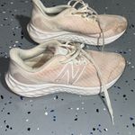 New Balance Women's Pink and White Sneakers size 10 Photo 0
