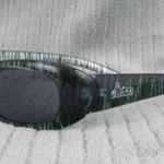 New Divine Eyewear Kali Green Black Striped/Smoke Sunglasses Women's NWT Photo 2