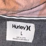 Hurley  orange Plaid Button-Up Shirt button up button down top Photo 2