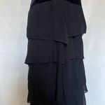 Vtg Y2K Xscape Joanna Chen Whimsigoth Strapless Dress Sz 12 Chiffon Goth Velvet Black Photo 12