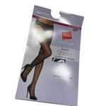 Hanes Premium Silky Sheer Lace Thigh Highs Medium Black Nylon/Spandex Photo 1