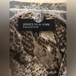 Jones New York Snake skin print button down top Photo 4