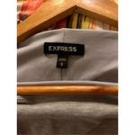 EXPRESS  Super Soft Gray T-Shirt Dress with Waist Tie – Size Large Photo 4