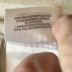 Nine West Cream Brown Rust Striped Pull On Stretch Waist Skirt Size 6 Photo 4