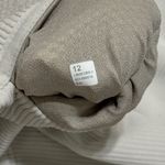 Lululemon NEW  Brushed Softstreme Ribbed Zip Flared Pant Size 12 NWOT bone cream Photo 7