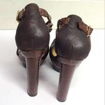 Rachel Zoe LeatherĀ Animal Print T-Strap SandalsāSizeā7.5 Photo 3