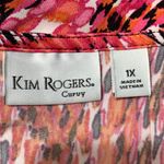 Kim Rogers Curvy Dress Size 1X Pink Orange Zigzag Print Stretch Knit NWT Plus Si Photo 8