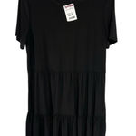 Nicole Miller Black Tiered Tunic Top Photo 0