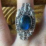 Natural Labradorite Sterling Silver Bumblebee Ring Size 7 Photo 0