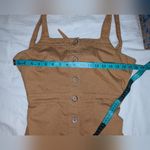 Oat New York Flounce Midi Sleeveless Dress Women's S Honey Mustard Orange Photo 5