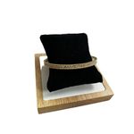 Exquisite Romantic Shiny Part Fashionable Women's Single Row Bracelet Wedding A Gold Photo 1