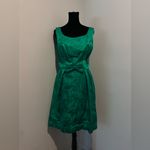 MARDI GRAS Vintage 60s Green Midi Sleeveless Shift Dress 14 (fits like small) Photo 1