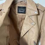 Levi's Levi’s Faux Leather Moto Jacket Tan Camel Size Small | NWT Photo 5