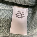 Sonoma  Mint Blue Cable Knit Turtle Neck Pullover Sweater S Photo 9