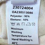 Commense Cream Asymmetric Tie High Waist Knit Fitted Stretch Mini Skirt Size M Size M Photo 5