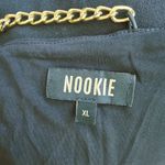 Nookie Estella Gown Maxi Dress Gold Chain Strap Formal Gala Party Prom Black XL Photo 7