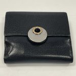 Gucci Eclipse Insignia Black Leather Compact Wallet - Preowmned Photo 3