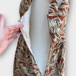 House of Harlow Linen Blend Tropical Print Dress Brown Size L Photo 7