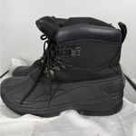 Khombu  Black Lace-Up Boots Photo 7
