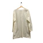J.Crew Cotton and Linen Blend Embroidered Tunic Cream Size XL Boho Coastal Cute Photo 10