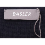 NWOT Basler Navy Sweater Dress Sheath‎ Nautical Classic Coastal Office Size S Blue Photo 3
