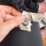Roxy Black Cropped Mesh Tank Top Woman - Size Small Photo 3