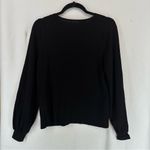 H&M  Long Sleeve Pullover Stretch Sweater Womens Medium Black Photo 6